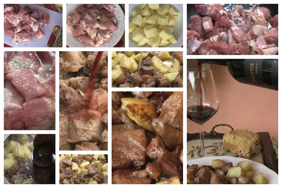 Photos step by step of the traditional Cretan recipe