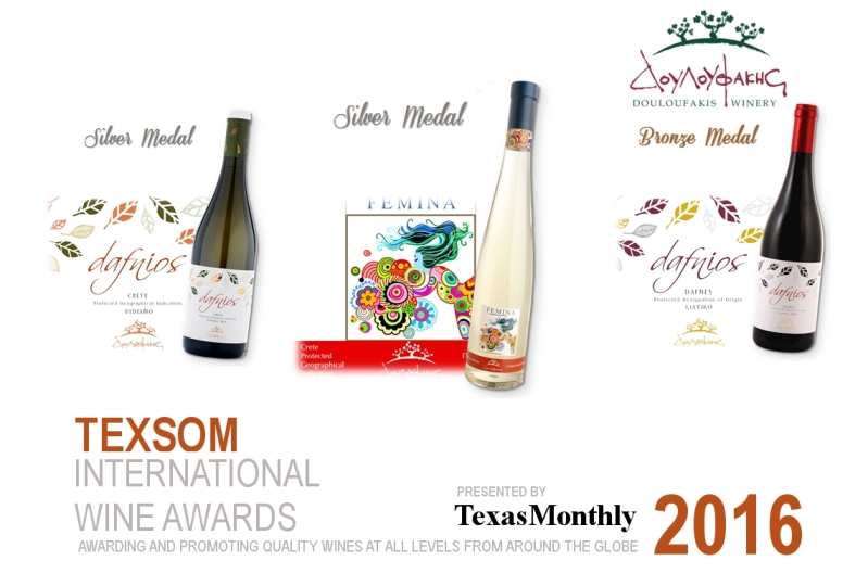 New awards for Douloufakis' wines in the U.S.A.