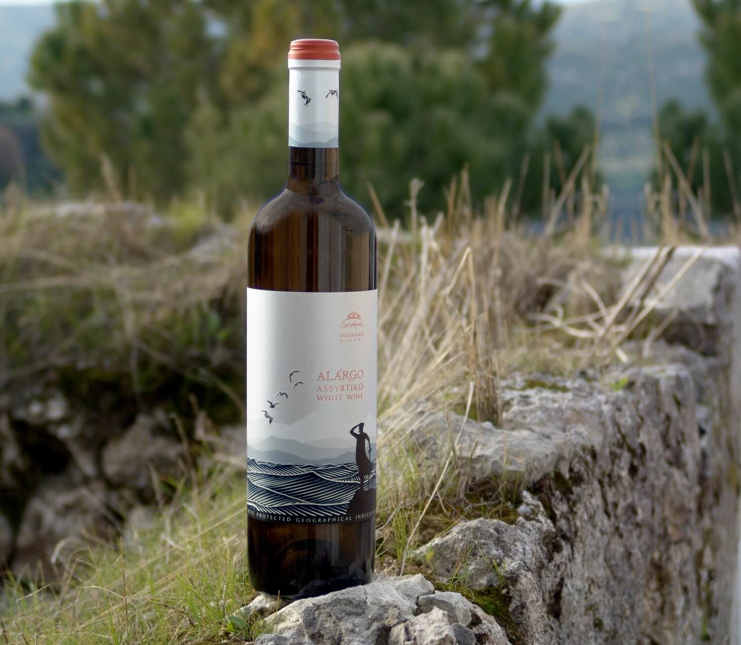 What must a Greek Assyrtiko wine label write on