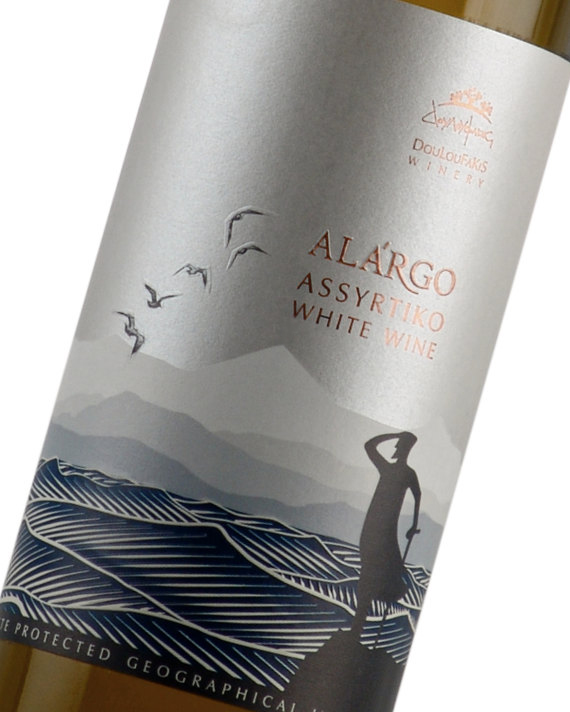 Белое Сухое вино Alargo от Douloufakis