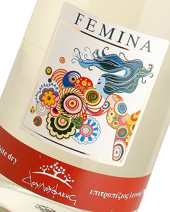 Белое Сухое вино Femina от Douloufakis